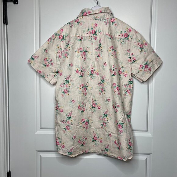 Janie and Jack Floral Poplin Shirt Boys Size 12 Button‎ Down 100% Cotton Easter - Picture 3 of 8